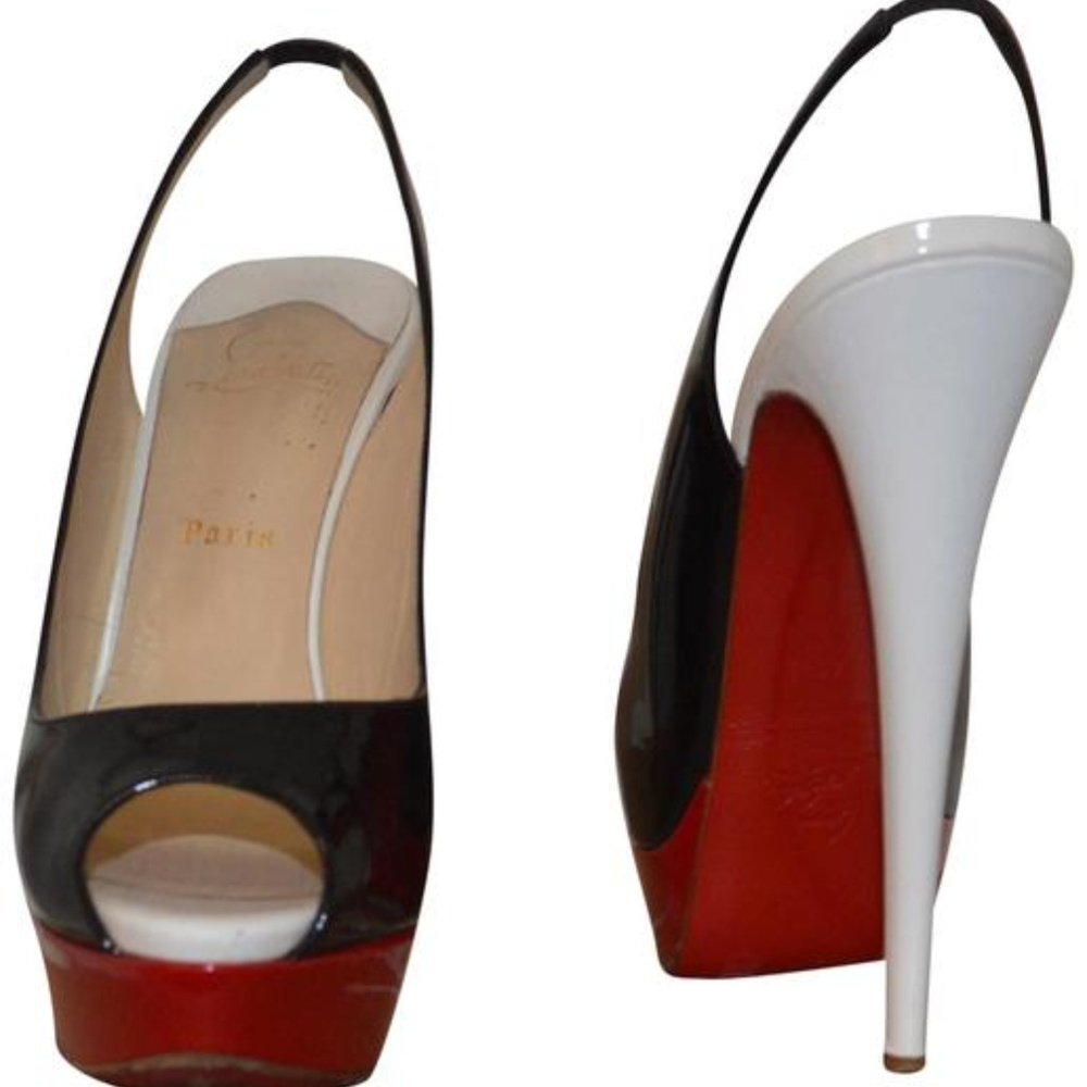 Christian Louboutin 41 Lady Peep Slingback